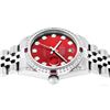 Image 3 : Rolex Womens Midsize 31mm Red Diamond Lugs & Ruby Datejust Wristwatch