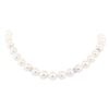 Image 1 : 0.71 ctw Diamond and South Sea Pearl Necklace - 14KT White Gold