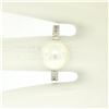 Image 5 : 14k White Gold 10.6mm Akoya Pearl Ring w/ 0.54 ctw F VS Round Diamond Accents