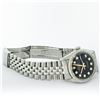 Image 7 : Rolex Mens Stainless Steel 36MM Black Diamond Datejust Wristwatch With Rolex Box