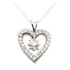 Image 1 : 1.23 ctw Diamond Pendant And Chain - 14KT White Gold