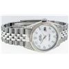 Image 3 : Rolex Mens Stainless Steel Mother Of Pearl Diamond Lugs 36MM Datejust Wristwatch