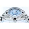 Image 5 : Rolex Ladies Stainless Steel Sky Blue Diamond & Sapphire Datejust Wristwatch
