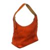 Image 3 : Gucci Orange Suede Leather Trim Shoulder Bag