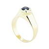 Image 4 : 0.99 ctw Blue Sapphire Ring - 14KT Yellow Gold
