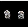 Image 1 : 1.02 ctw Diamond Stud Earrings - 14KT White Gold