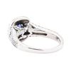 Image 3 : 2.11 ctw Sapphire and Diamond Ring - 14KT White Gold