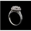 Image 4 : 14KT White Gold 1.35 ctw Diamond Ring