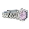 Image 3 : Rolex Ladies Stainless Steel Pink MOP Diamond Datejust Wriwatch