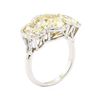 Image 4 : EGL USA Cert 8.66 ctw Fancy Yellow Diamond Ring - Platinum