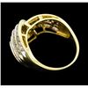 Image 3 : 2.14 Diamond Ring - 10KT yellow Gold
