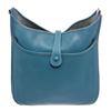 Image 3 : Hermes Blue Jean Clemence Leather Evelyne III GM Bag
