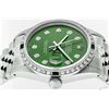 Image 5 : Rolex Mens Stainless Steel Green Diamond & Emerald 36MM Datejust Wristwatch