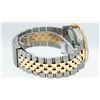 Image 3 : Rolex Mens 2 Tone 14K Lugs Silver Diamond & Sapphire 36MM Datejust