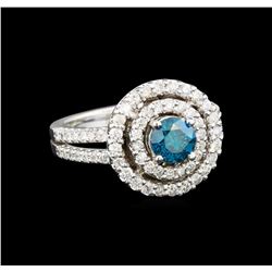 14KT White Gold 1.07 ctw Diamond Ring