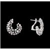 Image 2 : 3.00 ctw Diamond Earrings - 14KT White Gold