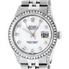 Image 1 : Rolex Mens Stainless Steel MOP Diamond Lugs 36MM Datejust Wristwatch