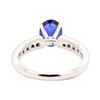 Image 3 : 1.41 ctw Sapphire and Diamond Ring - 14KT White Gold