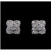 Image 1 : 1.68 ctw Diamond Earrings - 14KT White Gold