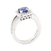 Image 4 : 2.28 ctw Sapphire And Diamond Ring - 14KT White Gold