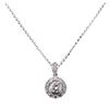 Image 2 : 2.89 ctw Diamond Pendant And Chain - 14KT White Gold