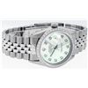 Image 3 : Rolex Mens Stainless Steel Green Diamond 36MM Datejust Wristwatch