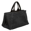 Image 1 : Prada Dark Blue Canvas Large Canapa Tote Bag