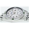 Image 7 : Rolex Mens Stainless Steel White Diamond & Emerald 36MM Datejust Wristwatch