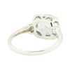 Image 3 : 2.20 ctw Blue Topaz and Diamond Ring - 14KT White Gold