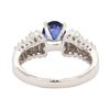 Image 3 : 1.77 ctw Sapphire and Diamond Ring - 18KT White Gold