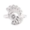 Image 2 : 0.65 ctw Diamond Ring - 14KT White Gold
