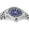 Image 4 : Rolex Mens Stainless Steel Blue String Diamond Lugs & Sapphire Datejust Wristwat