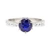 Image 2 : 1.55 ctw Sapphire And Diamond Ring - Platinum