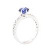 Image 4 : 1.55 ctw Sapphire And Diamond Ring - Platinum