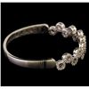 Image 2 : 1.55 ctw Diamond Bangle Bracelet - 18KT White Gold