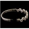 Image 3 : 1.55 ctw Diamond Bangle Bracelet - 18KT White Gold