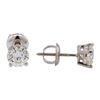 Image 2 : 1.00 ctw Diamond Stud Earrings - 14KT White Gold