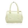 Image 3 : Nancy Gonzalez Yellow Crocodile Top Handle Handbag