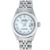 Image 2 : Rolex Ladies Stainless Steel Mother Of Pearl 26MM Datejust Wristwatch