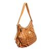 Image 2 : MCM Cognac Visetos Coated Canvas Leather Medium Hobo Bag