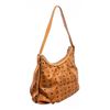 Image 3 : MCM Cognac Visetos Coated Canvas Leather Medium Hobo Bag