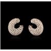 Image 1 : 14KT Rose Gold 6.30 ctw Diamond Earrings