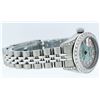 Image 4 : Rolex Ladies Stainless Steel Quickset Sky Blue Diamond Lugs Jubilee Datejust Wri