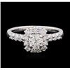 Image 2 : 0.98 ctw Diamond Ring - 14KT White Gold