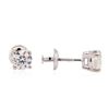 Image 2 : 1.00 ctw Diamond Stud Earrings - 14KT White Gold