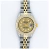 Image 2 : Rolex Ladies 2 Tone 14K Champagne Diamond Lugs Datejust Wristwatch
