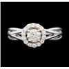 Image 2 : 0.74 ctw Diamond Ring - 14KT White Gold