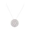 Image 2 : 6.98 ctw Diamond Pendant And Chain - 14KT White Gold