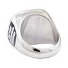 Image 3 : 0.15 ctw Diamond Ring - 14KT White Gold with Black Enamel