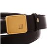 Image 7 : Dunhill Black Leather Gold Buckle Belt